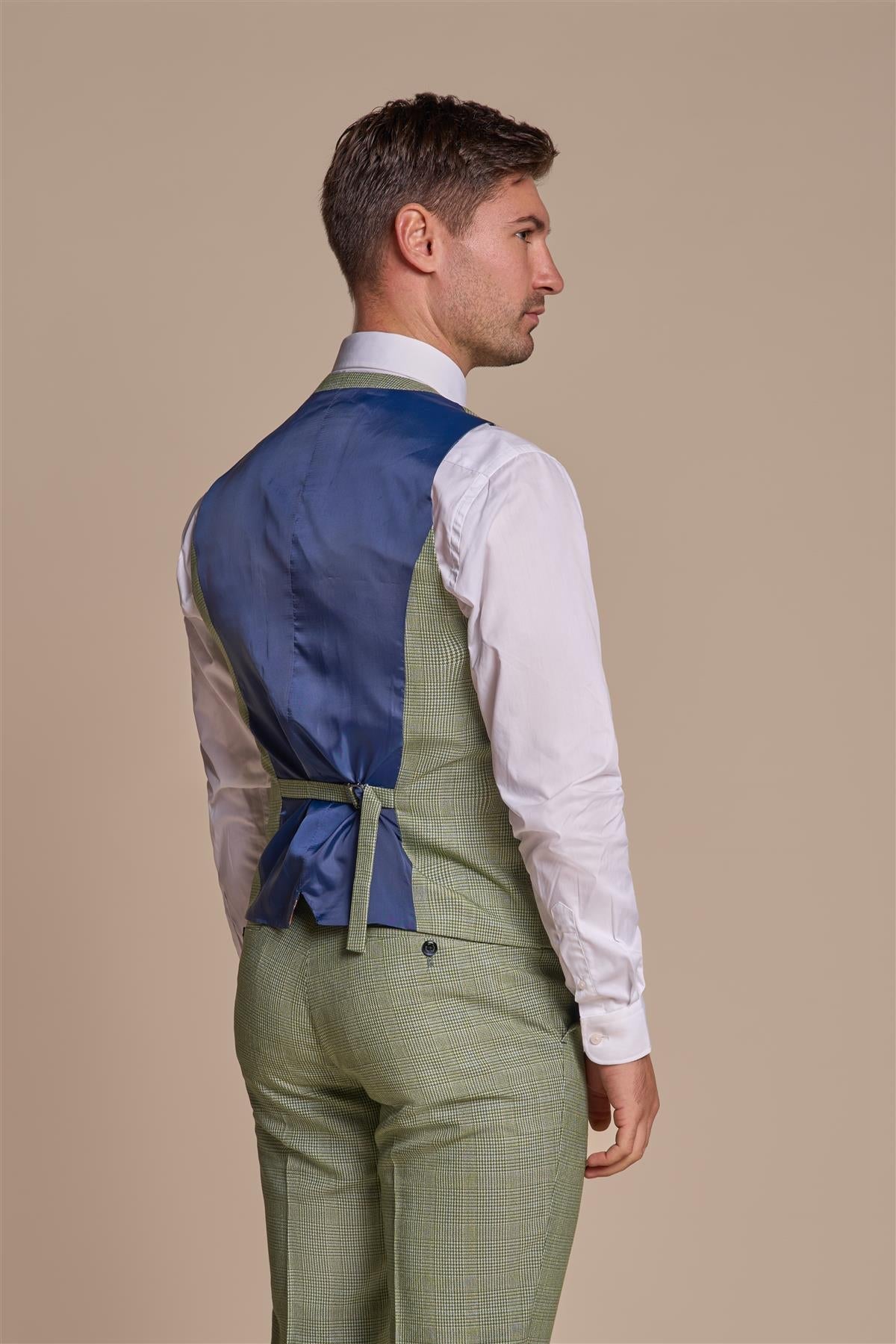 Cavani Caridi Waistcoat Sage Green