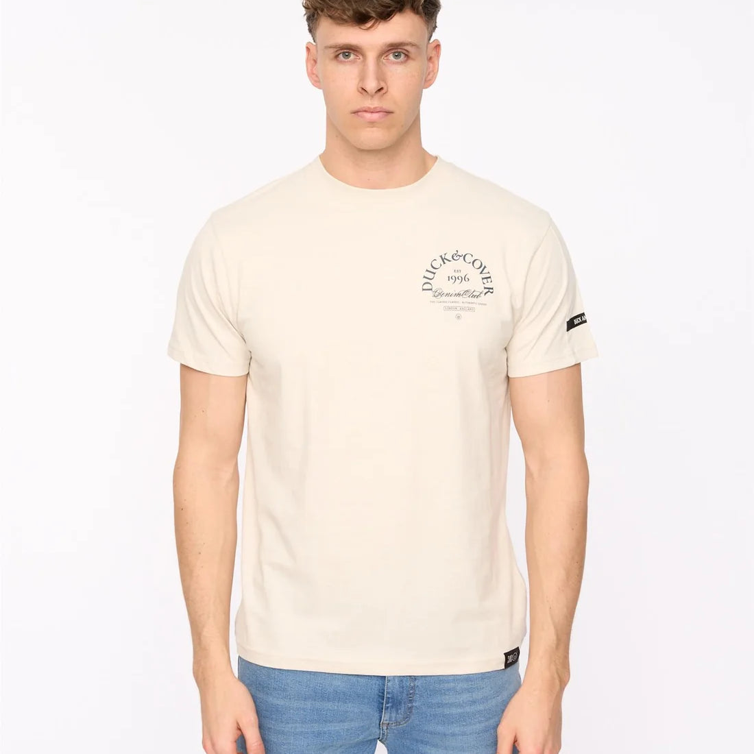 Duck & Cover Sudbury T-Shirt - Light Stone