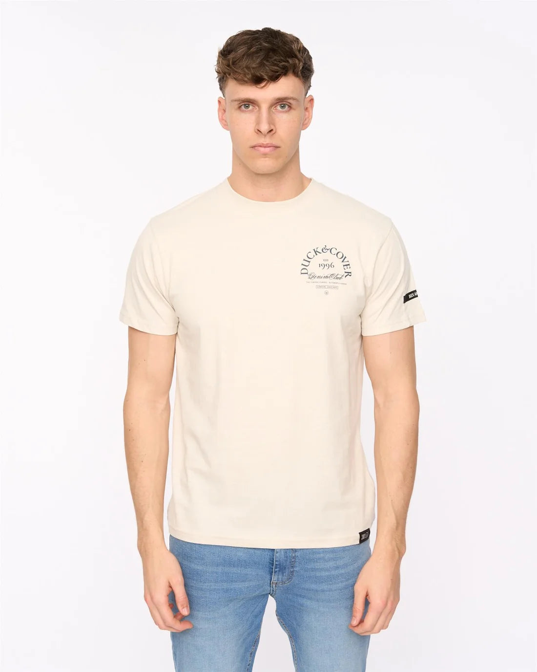 Duck & Cover Sudbury T-Shirt - Light Stone