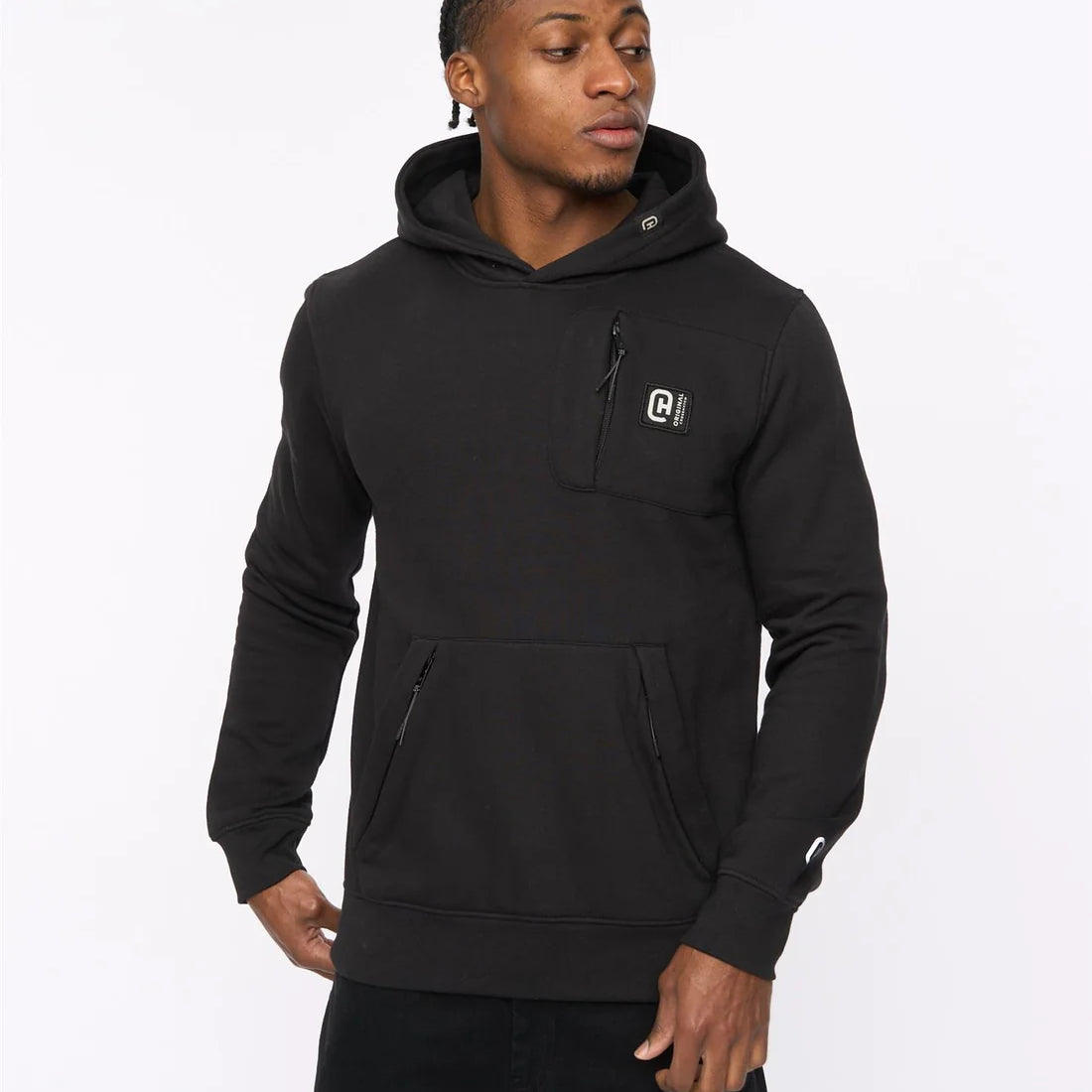 Crosshatch Portville Hoodie - Black