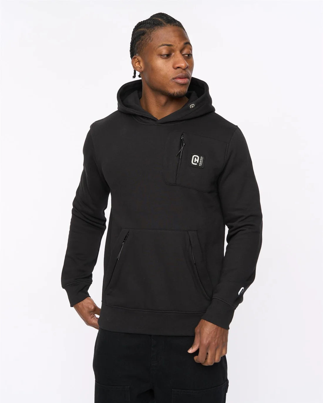 Crosshatch Portville Hoodie - Black