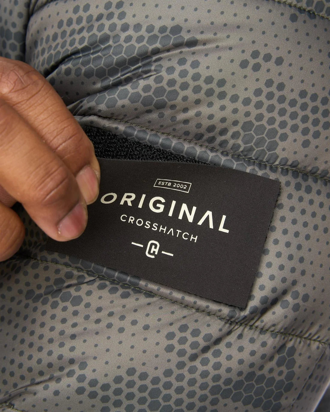 Crosshatch Gattering Jacket - Camo Olive