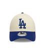 New Era LA Dodgers Coulour Block 9FORTY Adjustable Cap - Cream & Blue