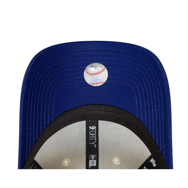New Era LA Dodgers Coulour Block 9FORTY Adjustable Cap - Cream & Blue