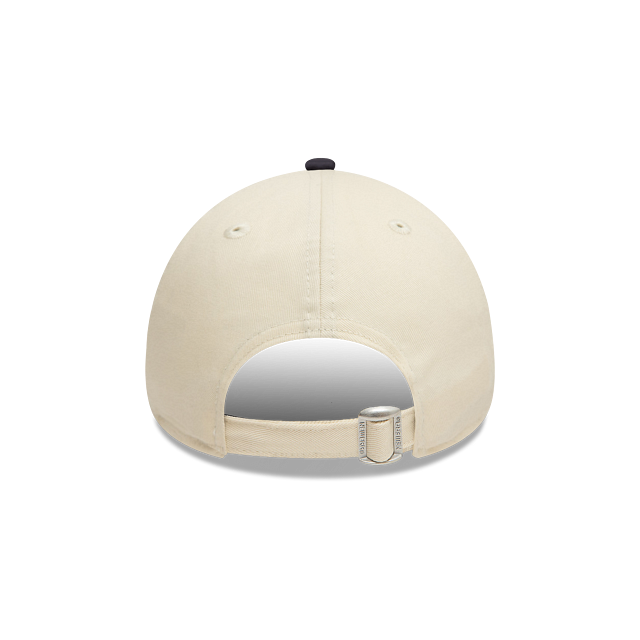 New Era New York Yankees Colour Block 9FORTY Adjustable Cap - Cream & Navy