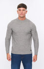 Duck and Cover Matera Texture Knit - Grey Marl