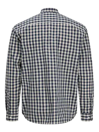 JJ Rebel Gavin Gingham L/S Shirt - Navy Blazer