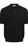 Only & Sons Loui Regular Knitted Polo T-Shirt - Black