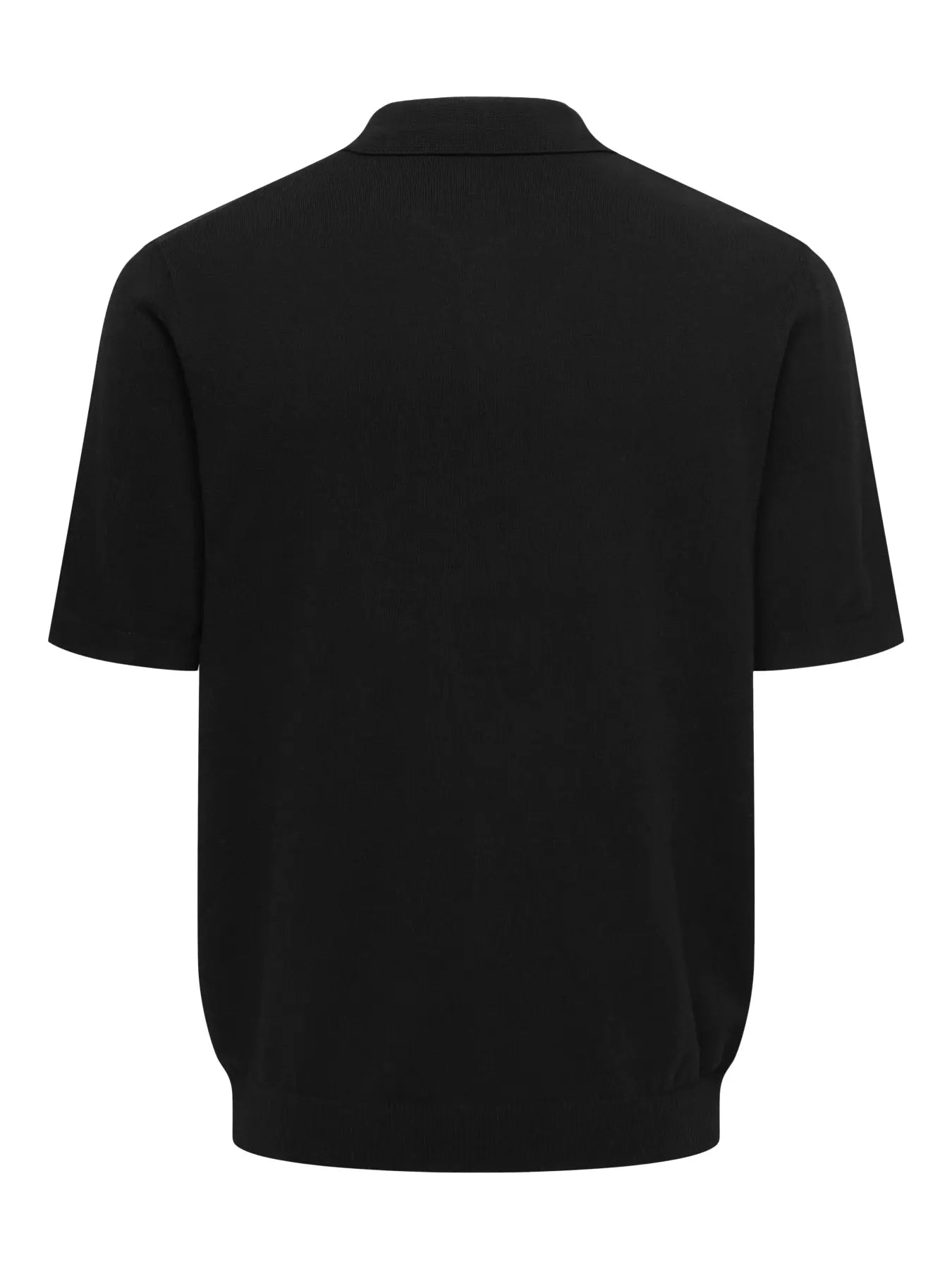 Only & Sons Loui Regular Knitted Polo T-Shirt - Black