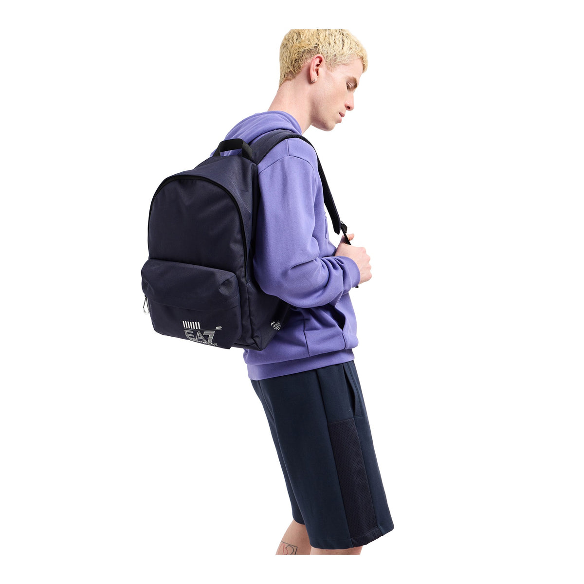 EA7 EMPORIO ARMANI 245081 WOVEN BACKPACK 08138 NAVY/WHITE