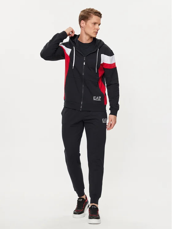 EA7 EMPORIO ARMANI 3DPV10 HOODIE 1578 NIGHT BLUE
