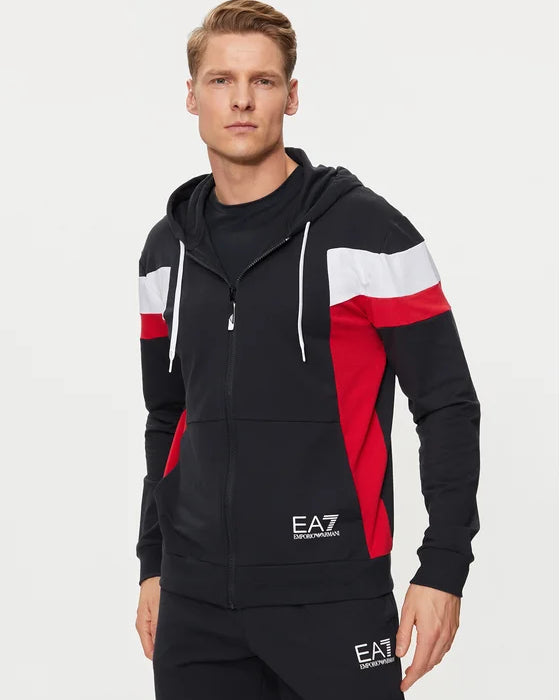 EA7 EMPORIO ARMANI 3DPV10 HOODIE 1578 NIGHT BLUE