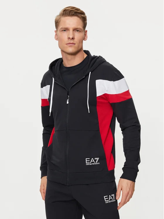 EA7 EMPORIO ARMANI 3DPV10 HOODIE 1578 NIGHT BLUE
