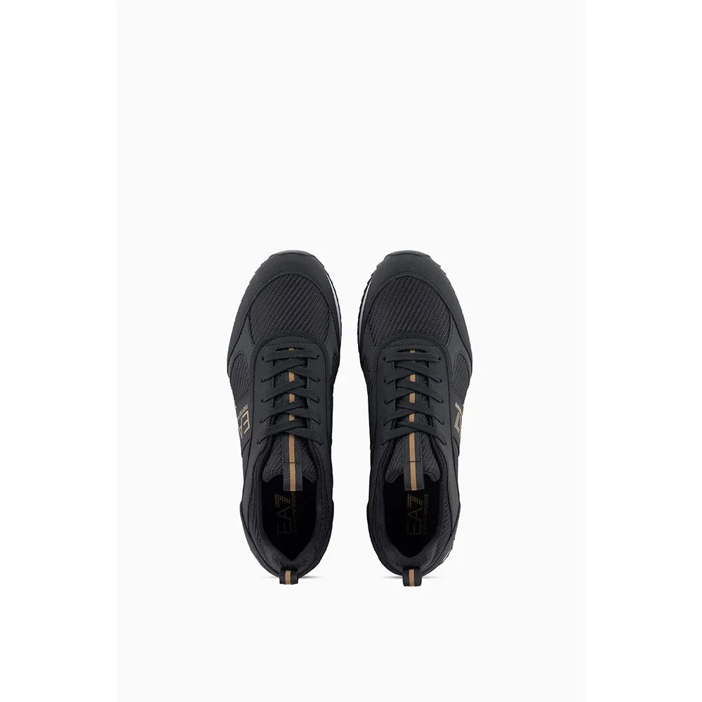 EA7 Emporio Armani X8X185 Trainers Black/Gold – Vault Menswear
