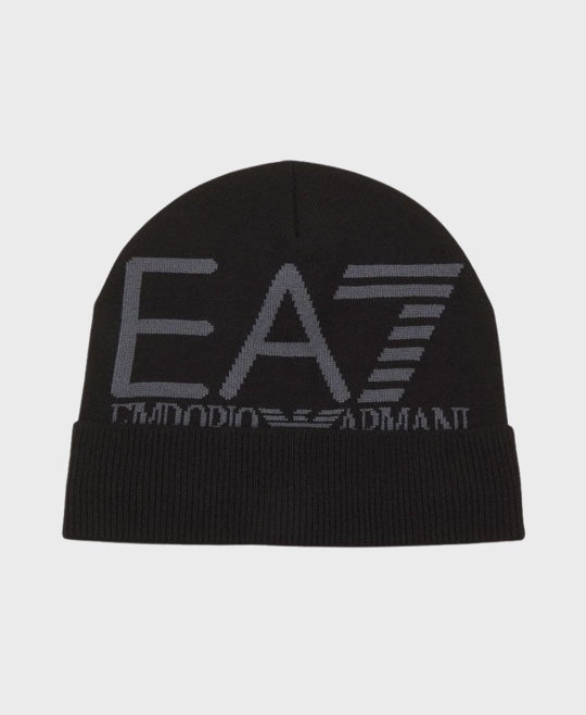 EA7 Emporio Armani 240127 Knitted Beanie 77320 Black/Irongate