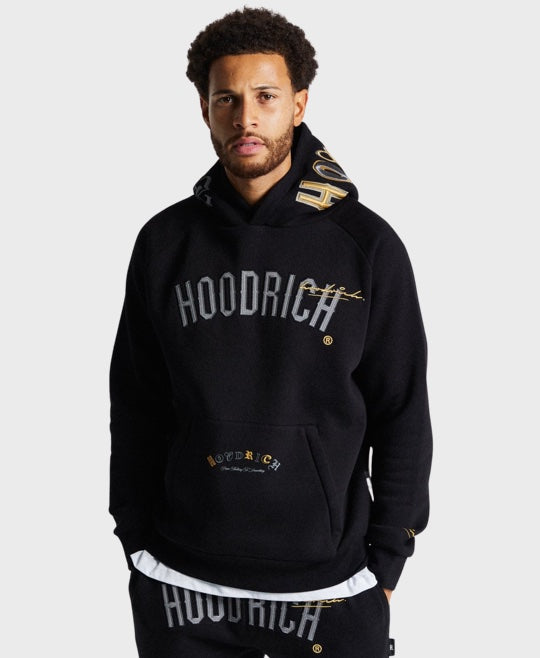 Hoodrich Stature Hoodie Black/Gold/Grey – Vault Menswear