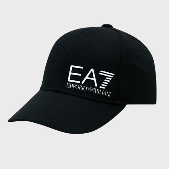 Ea7 Emporio Armani Woven Baseball Cap 28221 Black/White