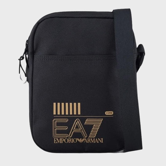 EA7 Emporio Armani Woven Sholder Bag - 26121 Black/Gold