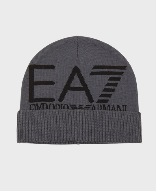 Ea7 Emporio Armani 240127 Knitted Beanie 30640 Iron Gate/Black