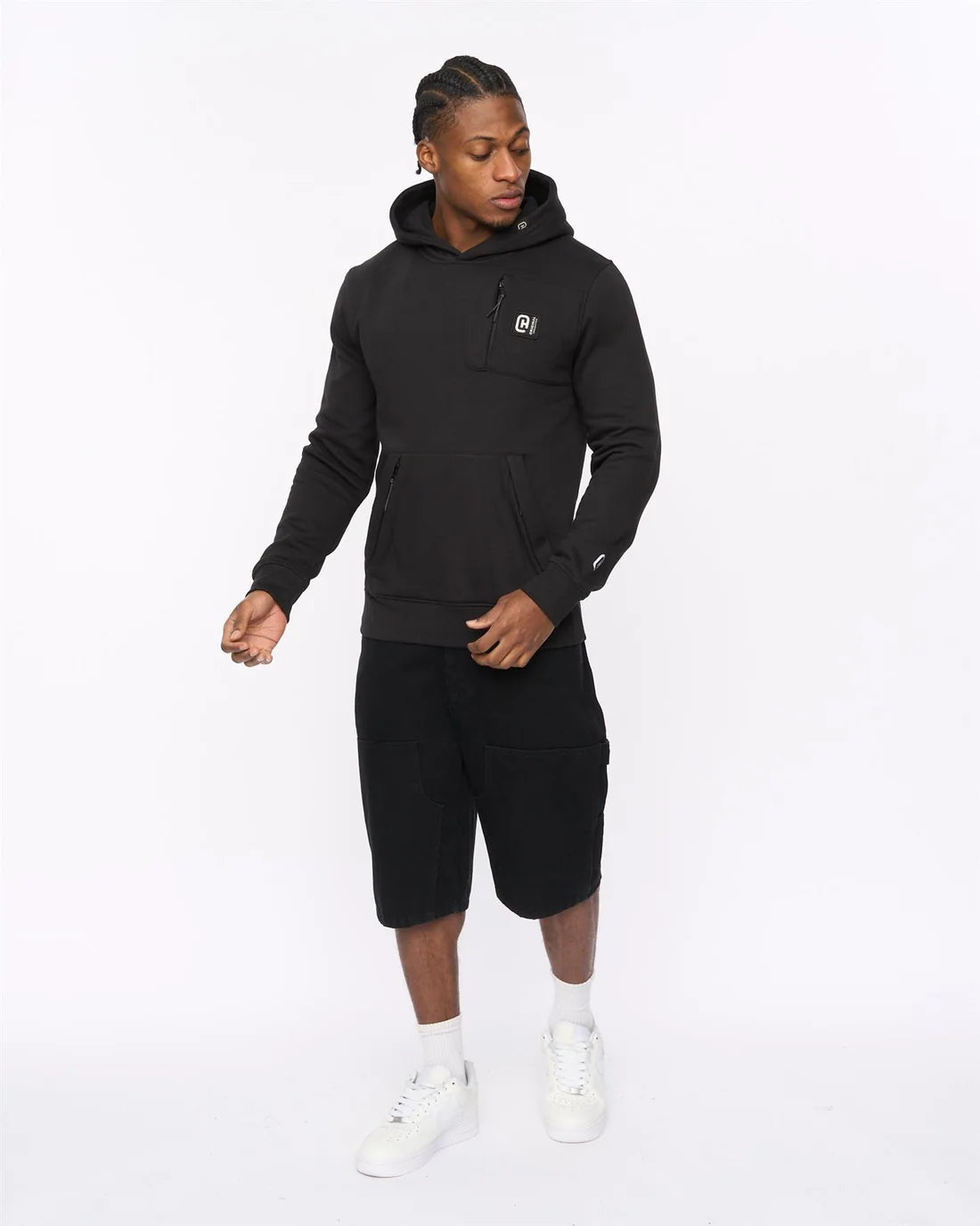 Crosshatch Portville Hoodie - Black