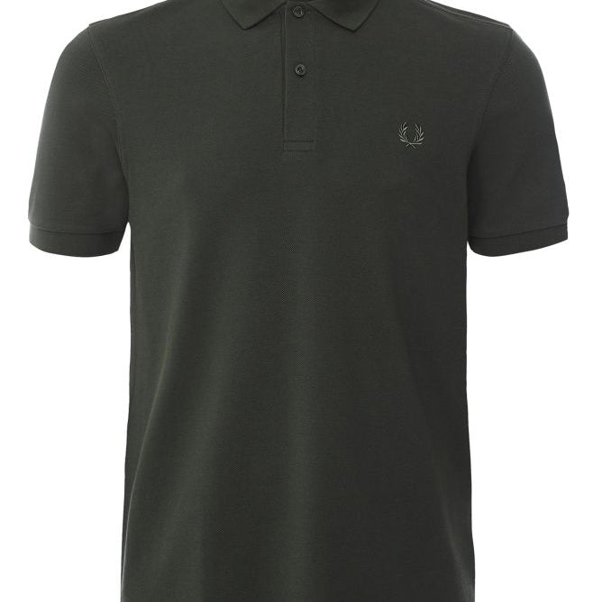 FRED PERRY M6000 PLAIN FRED PERRY POLO SHIRT X09 HNTGRE/LRWRG