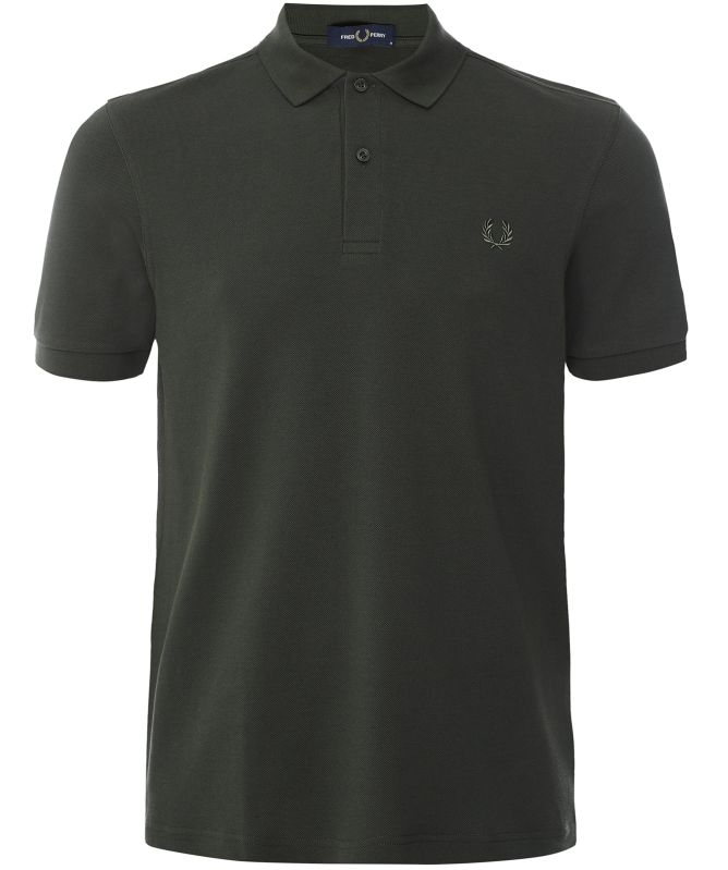 FRED PERRY M6000 PLAIN FRED PERRY POLO SHIRT X09 HNTGRE/LRWRG