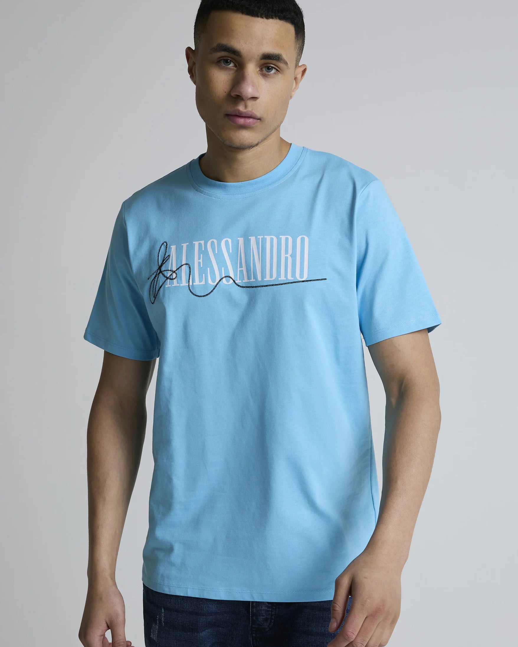 Alessandro Zavetti Pometi T-Shirt - Azure Hollow