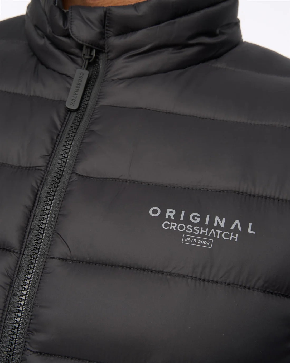 Crosshatch Gattering Gilet - Black