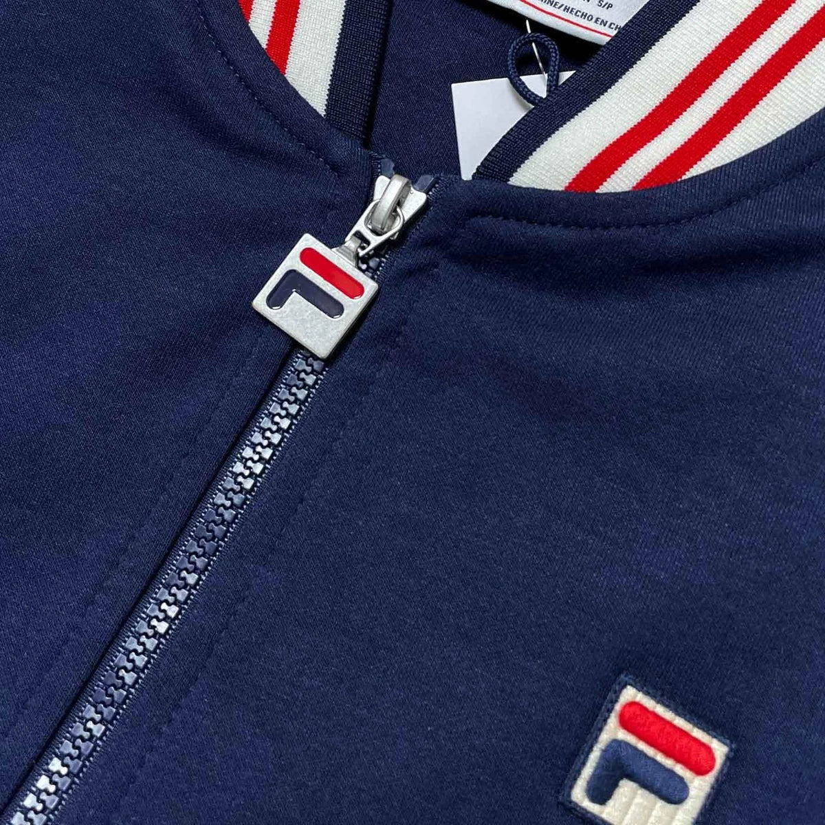 Fila LM161RN1 Settanta Baseball Track Jacket 411 - Fila Navy/Gardenia/Fila Red