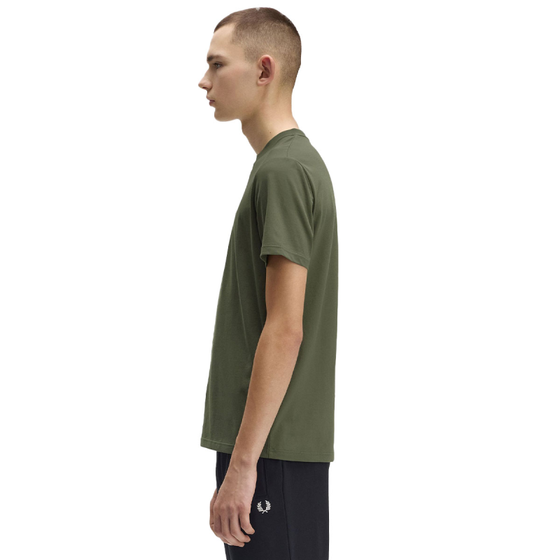 Fred Perry M4580 Embroidered T-Shirt W19 Laurel Wreath Green
