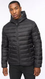 Crosshatch Gattering Jacket - Black