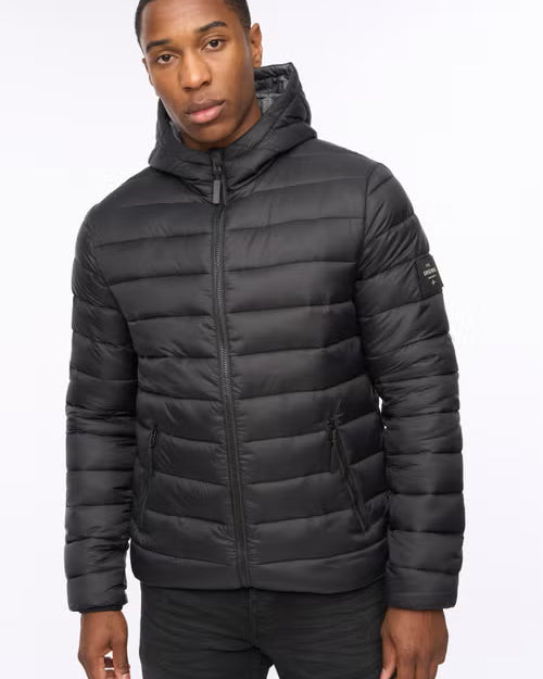 Crosshatch Gattering Jacket - Black