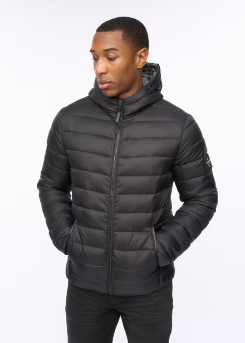 Crosshatch Gattering Jacket - Black