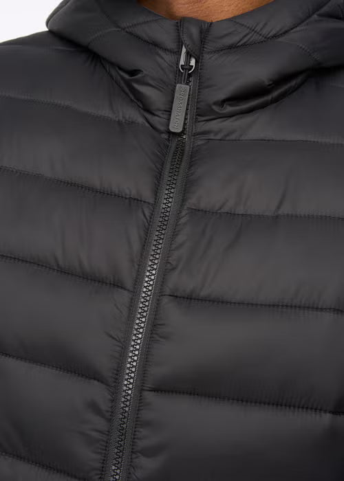 Crosshatch Gattering Jacket - Black