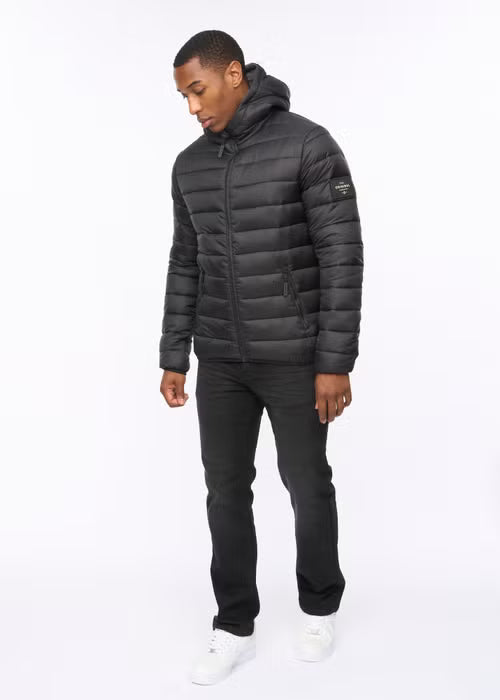 Crosshatch Gattering Jacket - Black