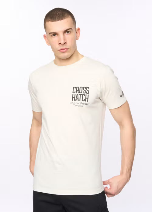 Crosshatch Hoogan T-Shirt - Off White