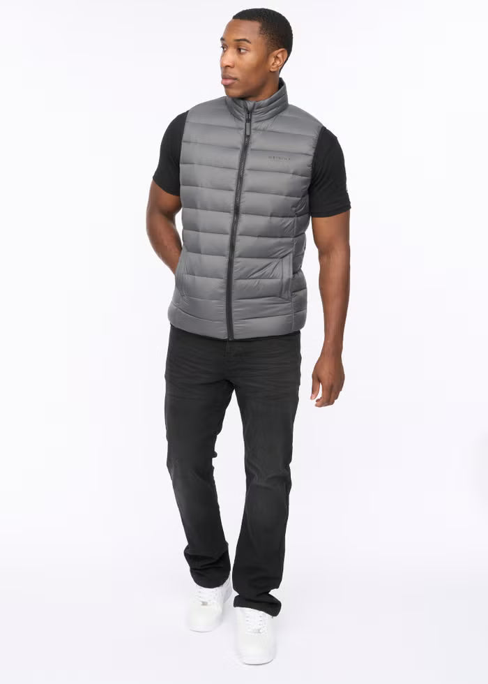 Crosshatch Gattering Gilet - Charcoal