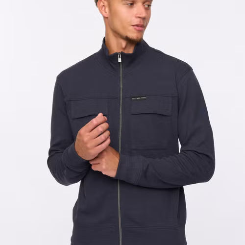 Duck & Cover Tames Zip Hoodie - Navy