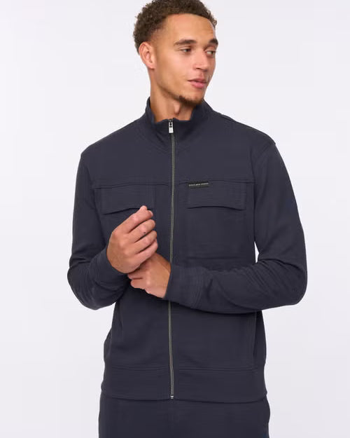 Duck & Cover Tames Zip Hoodie - Navy