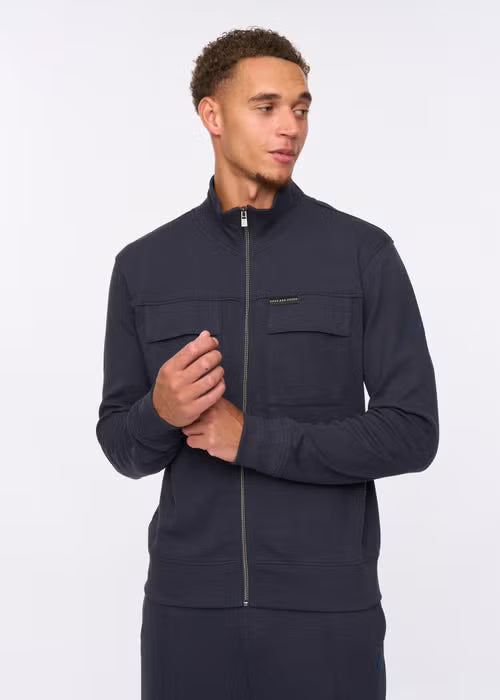 Duck & Cover Tames Zip Hoodie - Navy