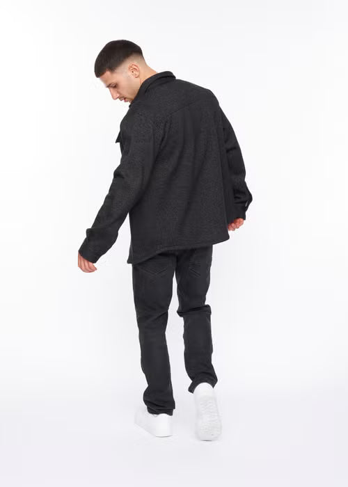 Crosshatch Dakari Overshirt - Charcoal