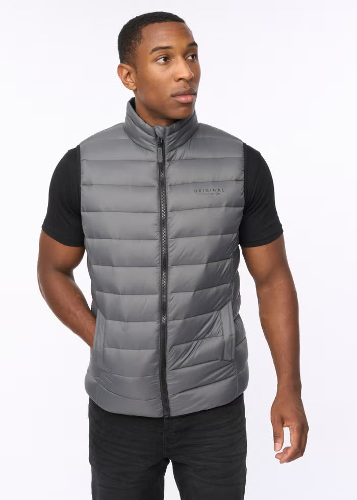 Crosshatch Gattering Gilet - Charcoal