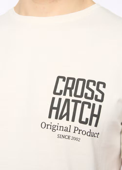 Crosshatch Hoogan T-Shirt - Off White