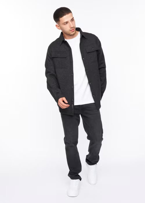 Crosshatch Dakari Overshirt - Charcoal