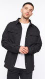 Crosshatch Dakari Overshirt - Charcoal