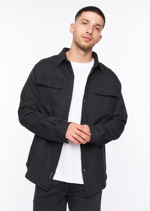 Crosshatch Dakari Overshirt - Charcoal