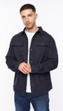 Crosshatch Dakari Overshirt - Navy