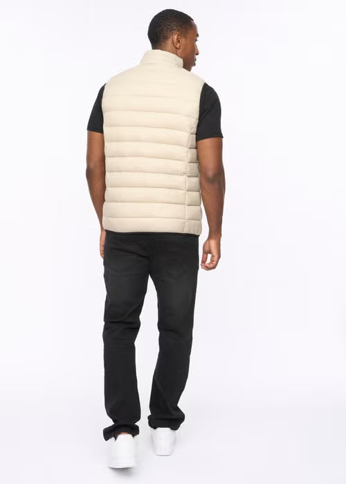 Crosshatch Gattering Gilet - Stone