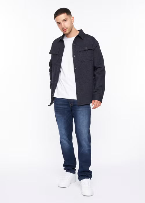 Crosshatch Dakari Overshirt - Navy