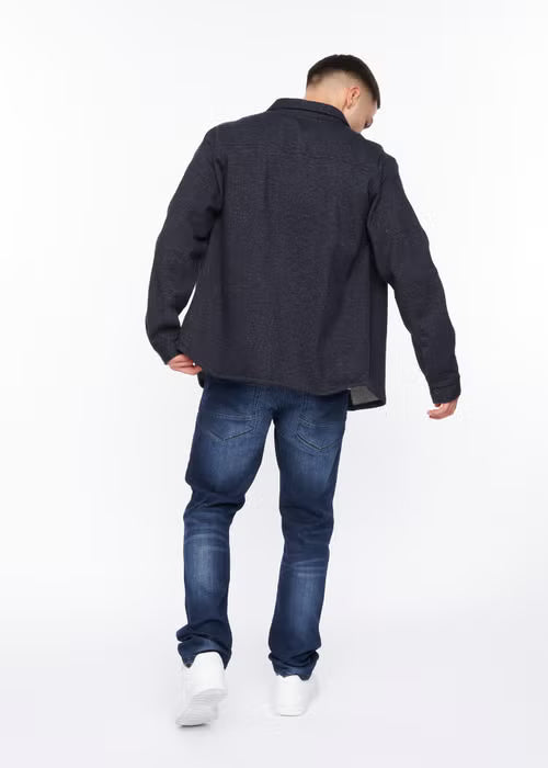 Crosshatch Dakari Overshirt - Navy